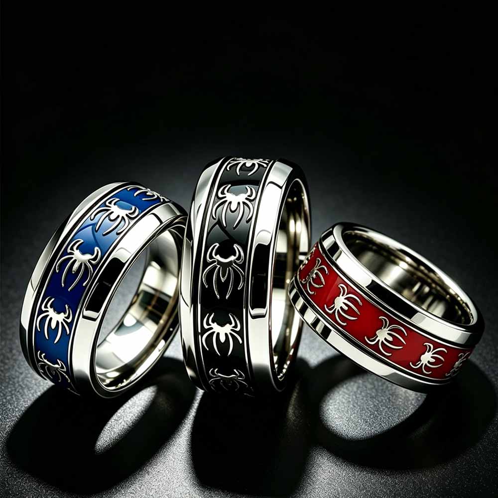New Vintage Punk Spider Ring 3 - Initial Ring Custom 评论和价格