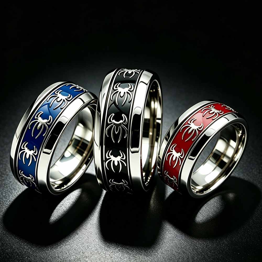 New Vintage Punk Spider Ring 3 - Initial Ring Custom 评论和价格