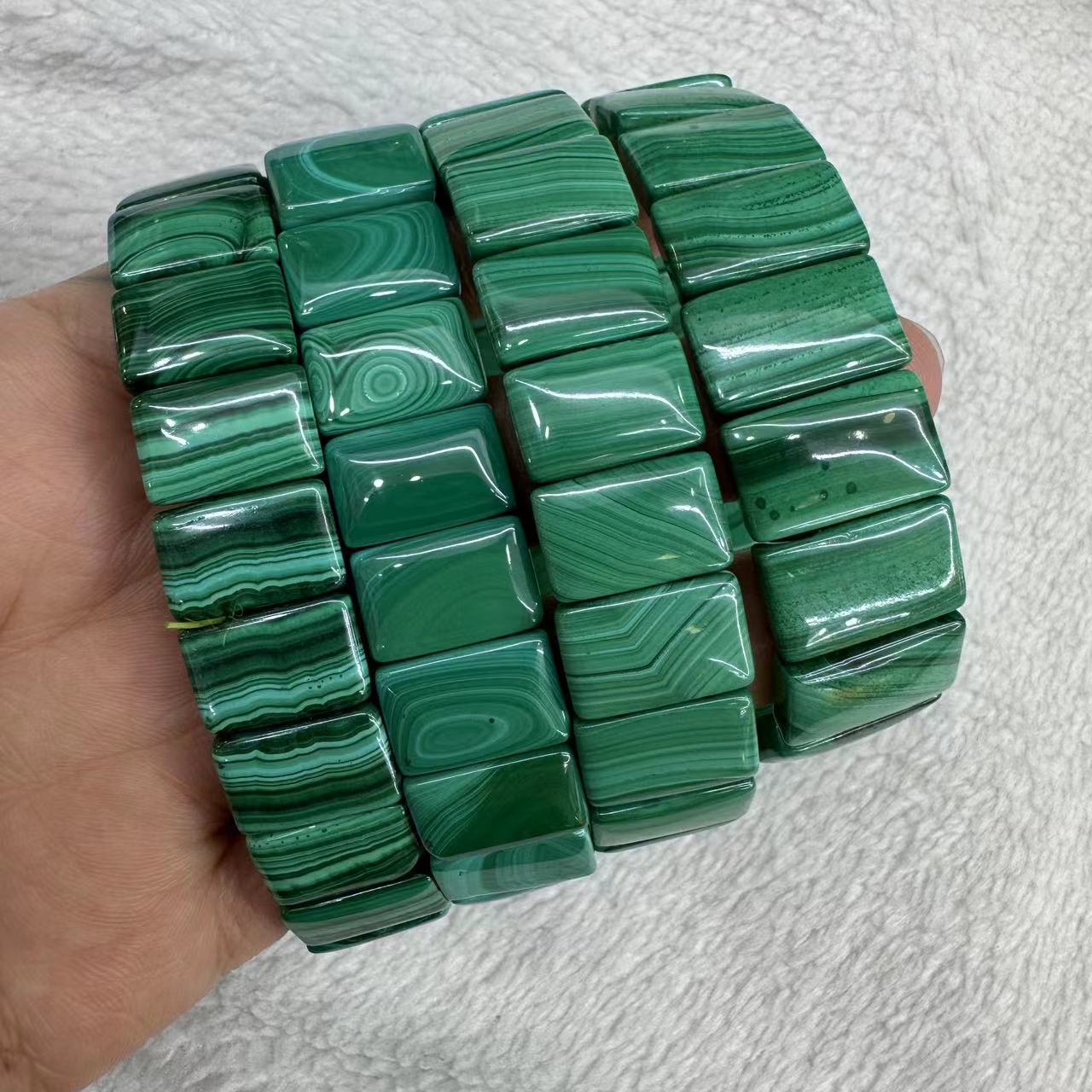 Genuine Natural Green Malachit - Coordinates Bracelet 评论和价格