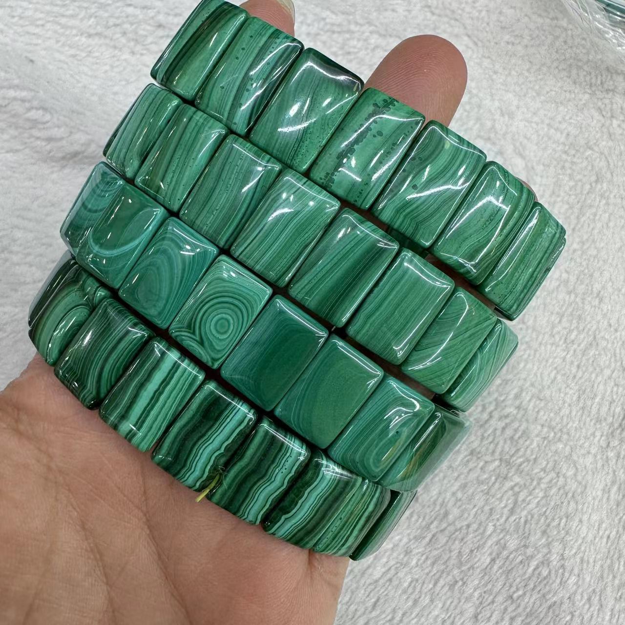 Genuine Natural Green Malachit - Coordinates Bracelet 评论和价格