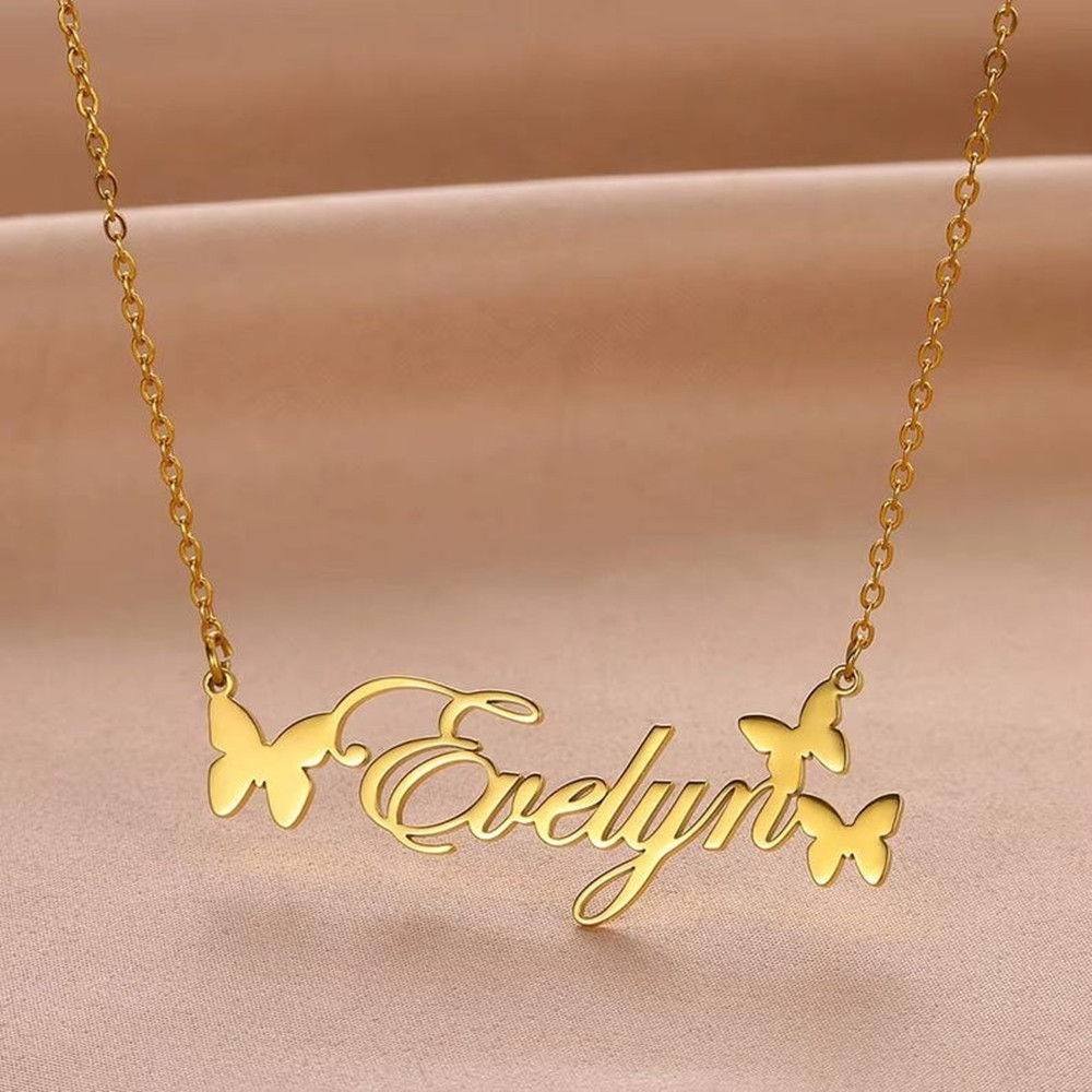 Custom Name Necklace Personali - Birth Flower Necklace 评论和价格
