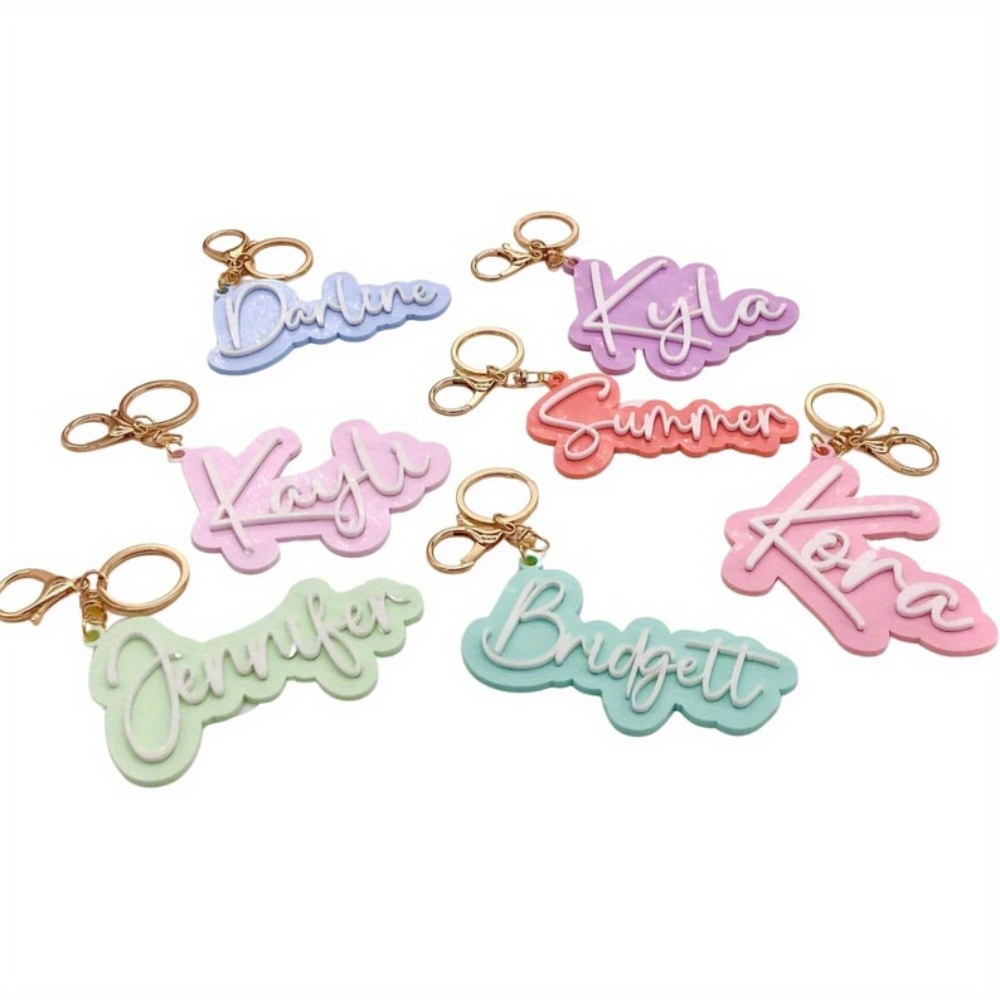 Personalized Custom Name Keych - Initial Ring Custom 评论和价格