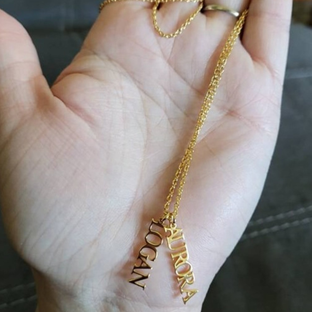 Custom Multiple Name Necklace  - Birth Flower Necklace 评论和价格