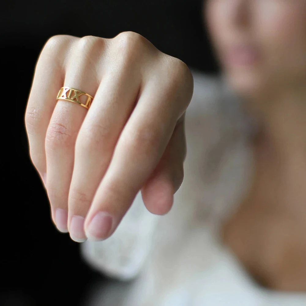 Personalized Custom Letter Nam - Initial Ring Custom 评论和价格