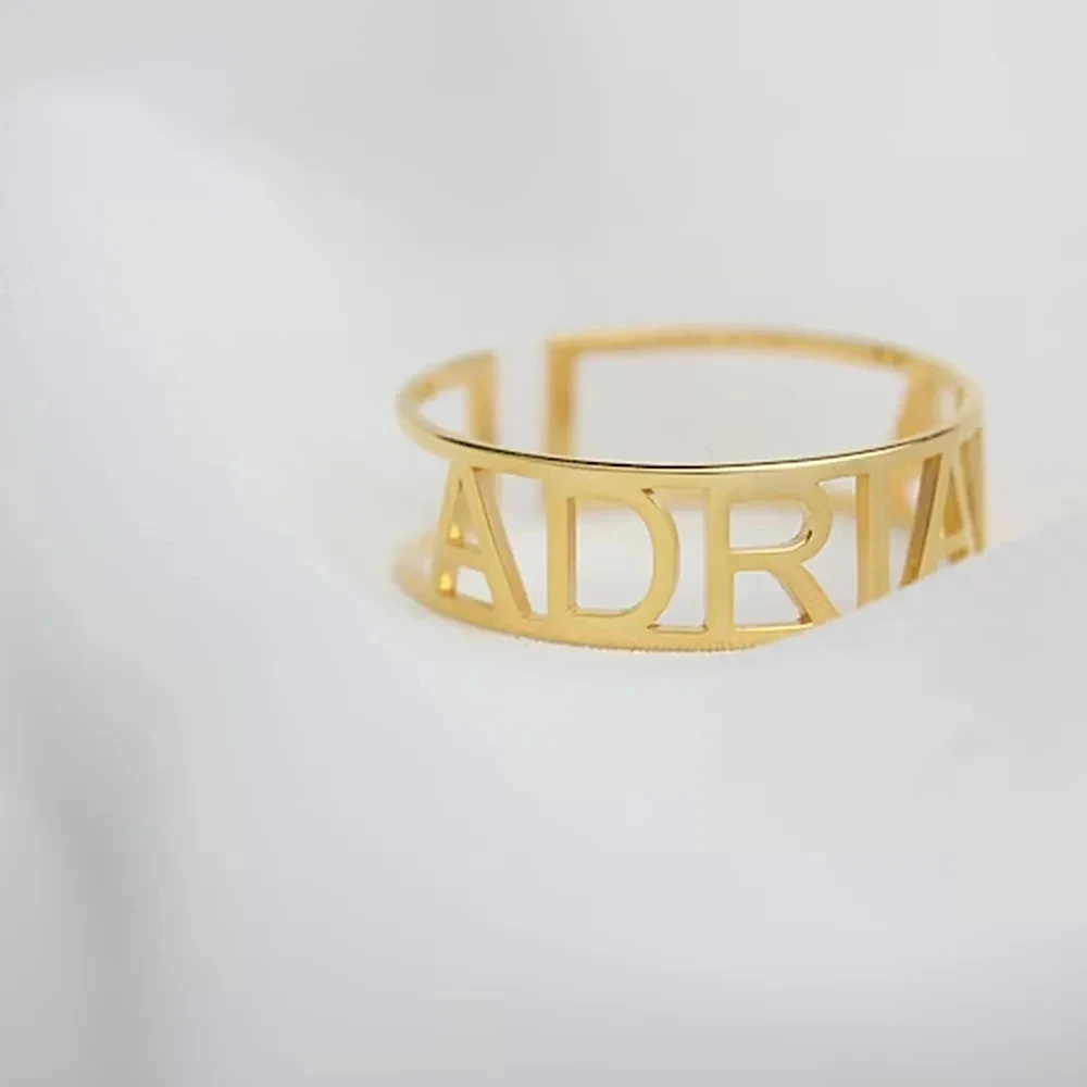 Personalized Custom Letter Nam - Initial Ring Custom 评论和价格