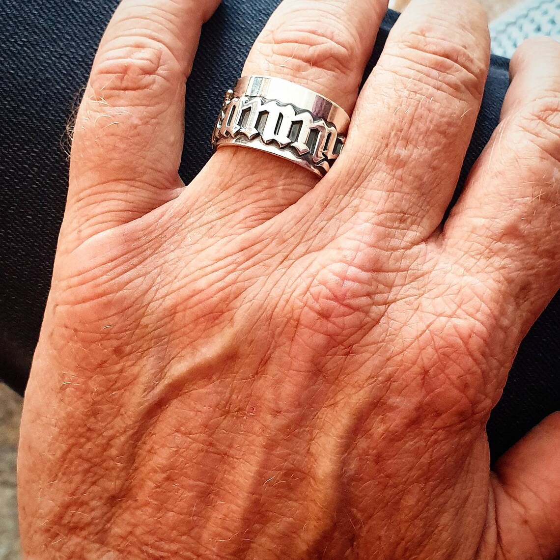12MM Men' Gothic Rings Persona - Initial Ring Custom 评论和价格